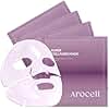 AROCELL Super Collagen Overnight Hydrogel Mask with Retinol & Stem Cell | Firming, Lifting, Plumping, Long-Lasting Glow | Korean Glass Skin Care | 43g x 4